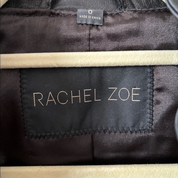 NWOT! Rachel Zoe black leather vest! New w/o tags - Picture 5 of 5